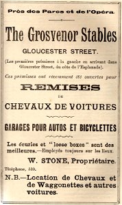 Almanach Nouvelle Chronique de Jersey 1907 Grosvenor Stables