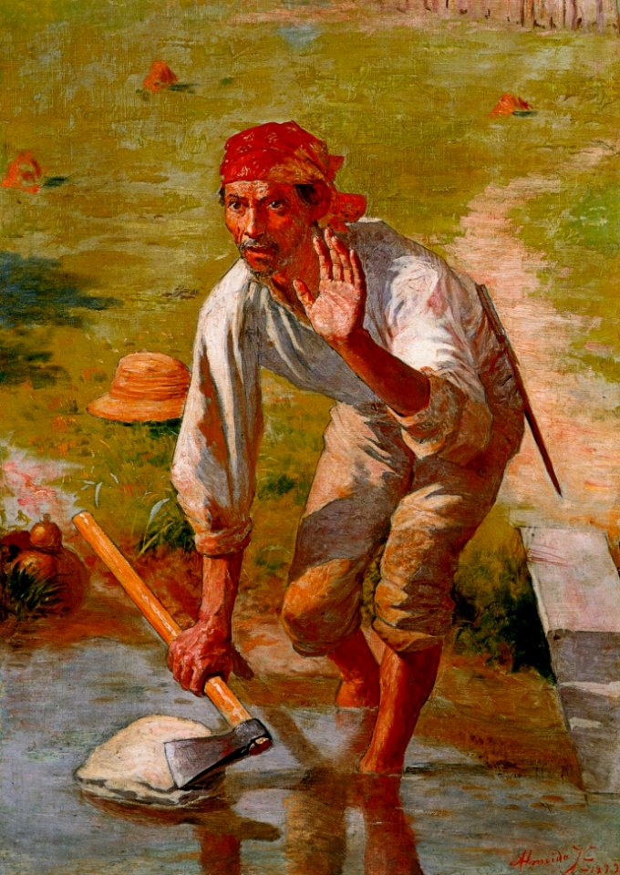 Almeida Júnior - Amolação Interrompida (Estudo), 1893