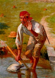Almeida Júnior - Amolação Interrompida (Estudo), 1893