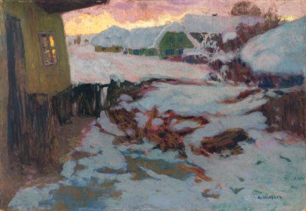 Alois Kalvoda - Winter Landscape - O 5778 - Slovak National Gallery