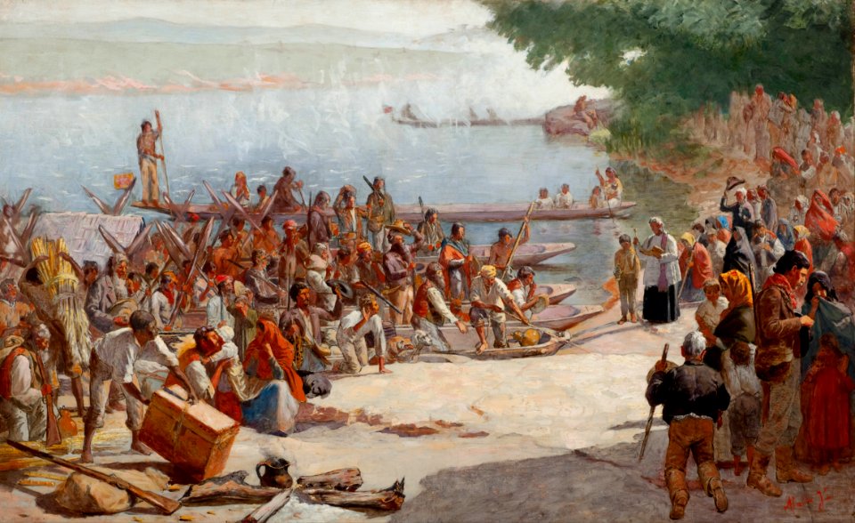 Almeida Júnior - Study for Departure of the Monção - Google Art Project