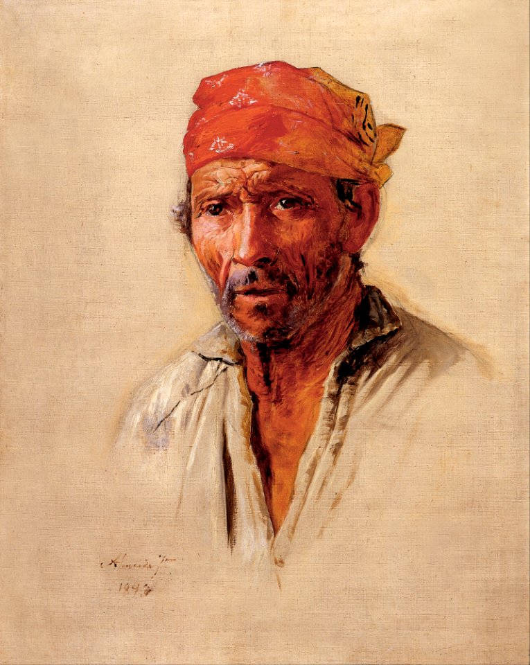 Almeida Júnior - Study of Caipira’s Head - Google Art Project