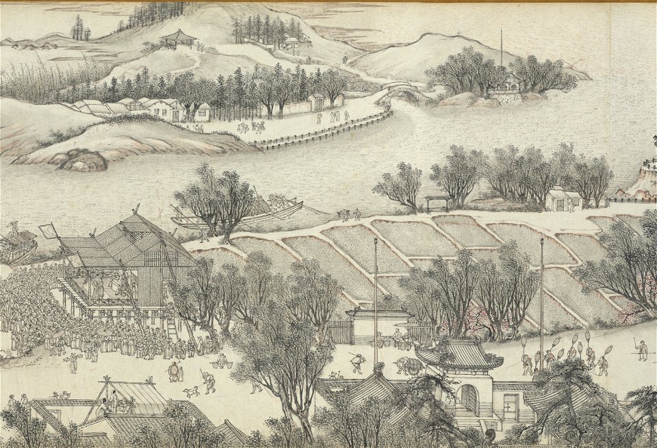 Along the River During the Qingming Festival (by Shen Yuan) 04