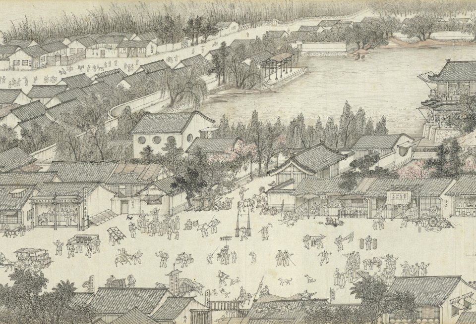Along the River During the Qingming Festival (by Shen Yuan) 15