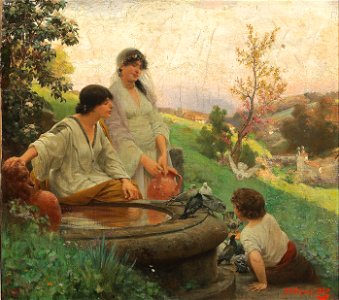 Alois Hans Schram Am Brunnen 1889