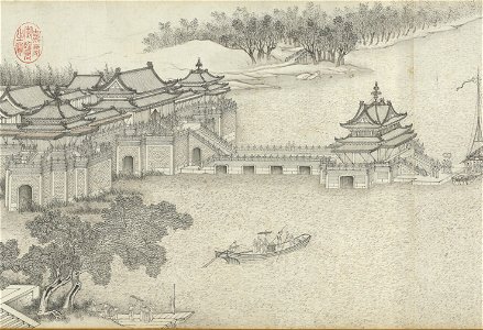 Along the River During the Qingming Festival (by Shen Yuan) 23