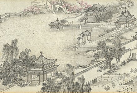 Along the River During the Qingming Festival (by Shen Yuan) 20. Free illustration for personal and commercial use.