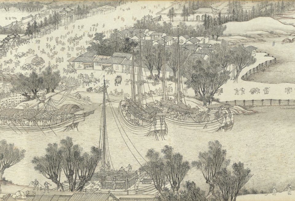 Along the River During the Qingming Festival (by Shen Yuan) 08