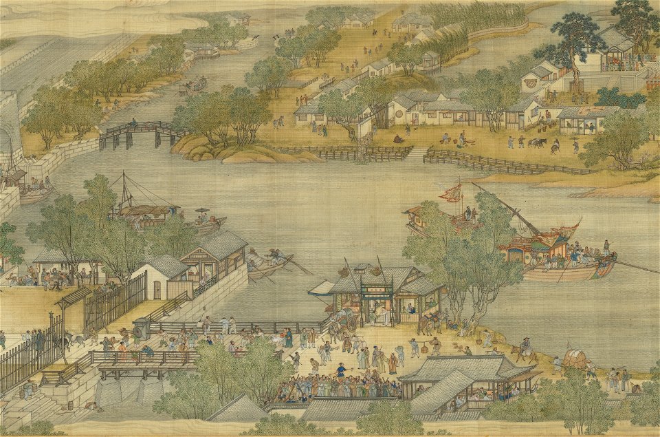 Along the River During the Qingming Festival (Qing Court Version) 10