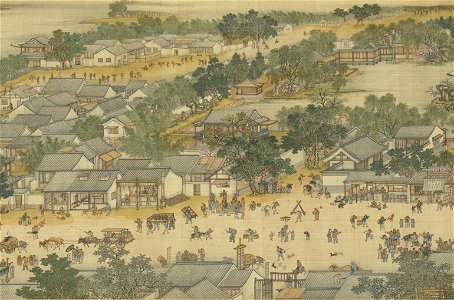 Along the River During the Qingming Festival (Qing Court Version) 14