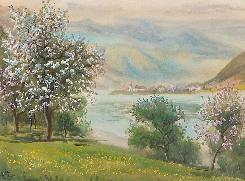 Alois Tott Frühling am See