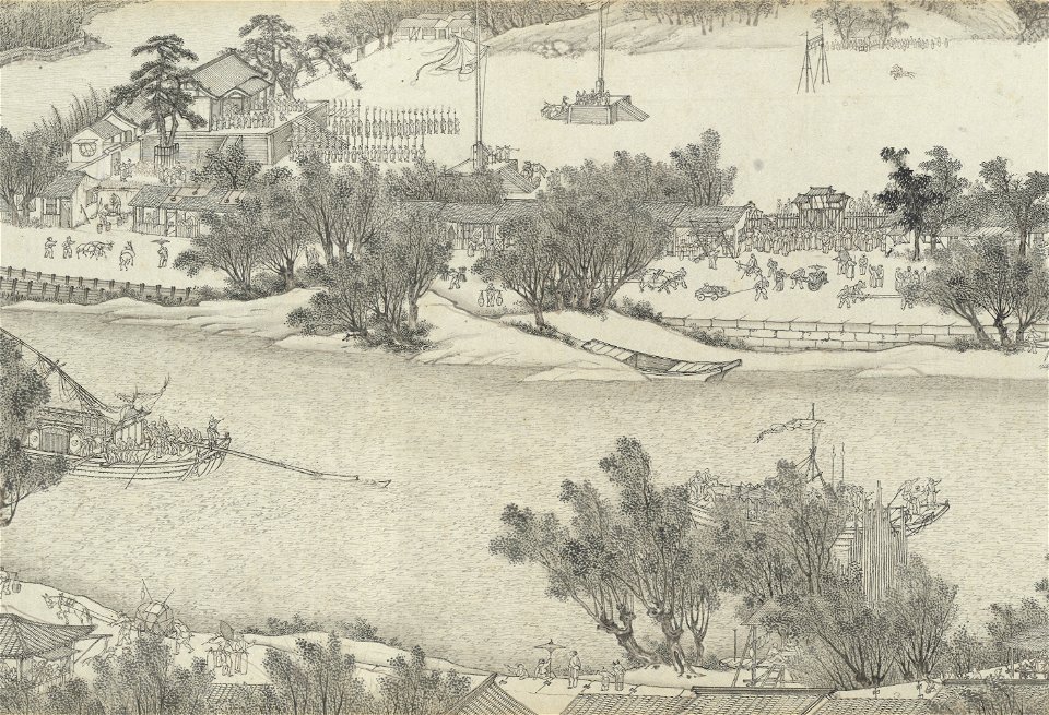 Along the River During the Qingming Festival (by Shen Yuan) 10