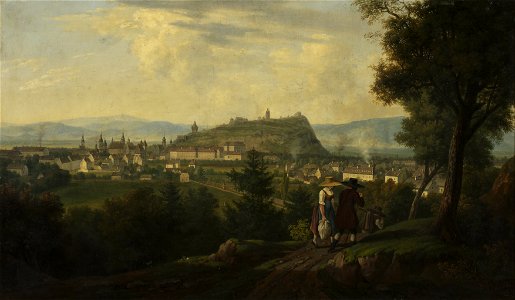 Alois von Saar - Graz mit Schlossberg - 7858 - Kunsthistorisches Museum