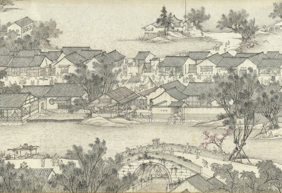 Along the River During the Qingming Festival (by Shen Yuan) 18