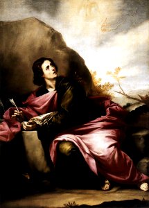 Alonso Cano - St John the Evangelist on Pathmos - WGA4000. Free illustration for personal and commercial use.