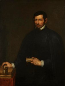 Alonso Cano - Portrait of an Ecclesiastic - A3054 - Hispanic Society of America. Free illustration for personal and commercial use.