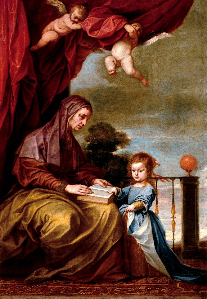 Alonso Cano - The Education of the Virgin - Google Art Project
