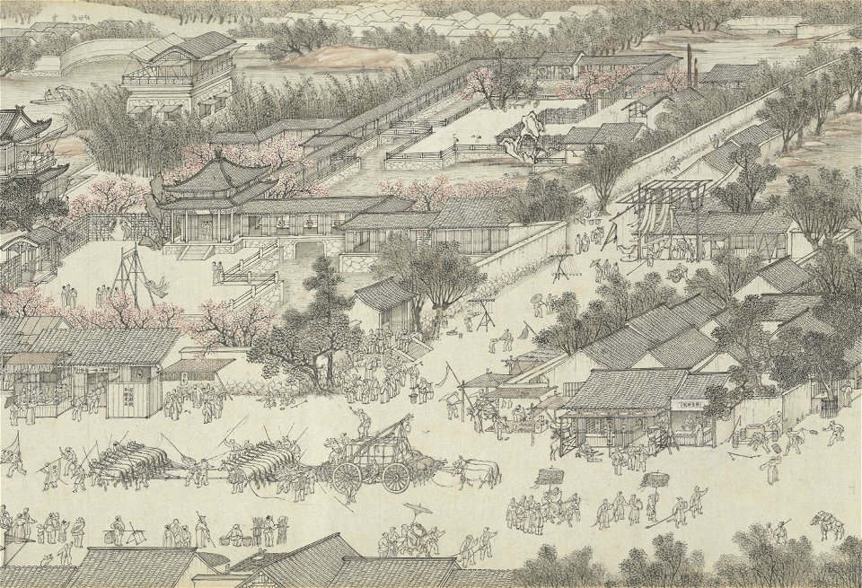 Along the River During the Qingming Festival (by Shen Yuan) 14