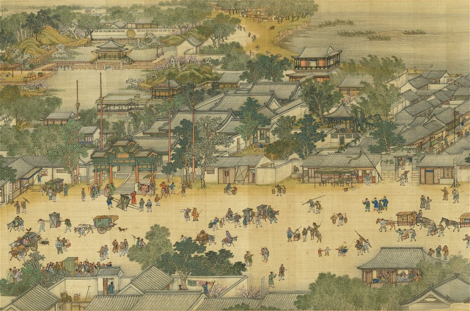 Along the River During the Qingming Festival (Qing Court Version) 12