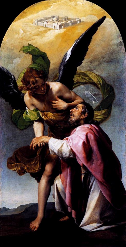 Alonso Cano - Saint John the Evangelist's Vision of Jerusalem - WGA04003