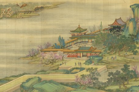 Along the River During the Qingming Festival (Qing Court Version) 20. Free illustration for personal and commercial use.