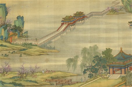 Along the River During the Qingming Festival (Qing Court Version) 19. Free illustration for personal and commercial use.