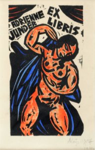Aloys Wach Ex libris Adrienne Junger 1