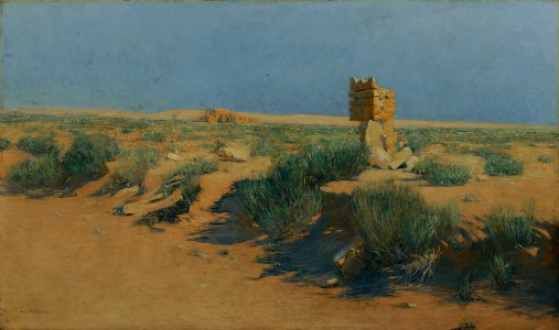 Alphons Leopold Mielich - Das Wüstenschloss Qusair 'Amra - 3640 - Kunsthistorisches Museum