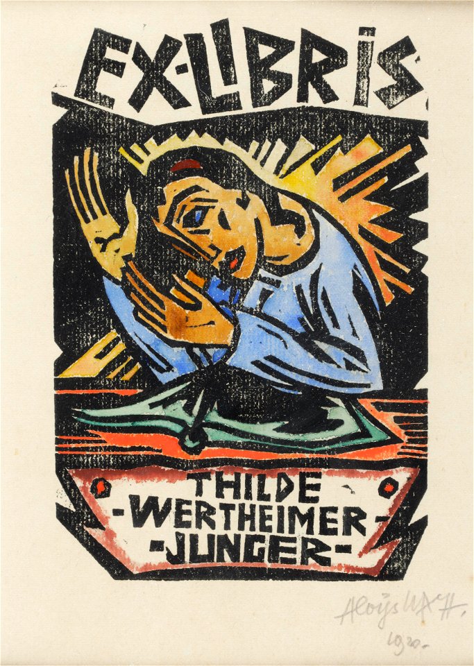 Aloys Wach Ex libris Thilde Wertheimer-Junger