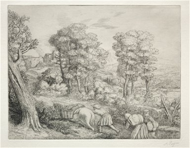 Alphonse Legros (French, 1837-1911) - The Return to the Farm (Le Retour à la Ferme) - 1945.324 - Cleveland Museum of Art