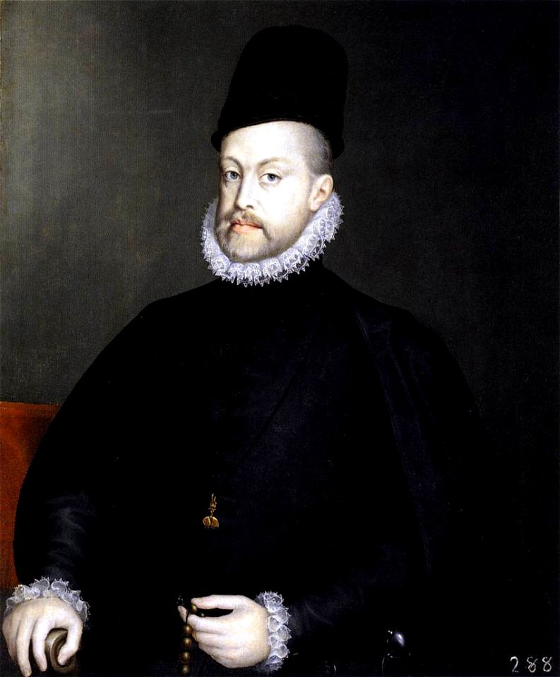 Alonso Sánchez Coello - Philip II Holding a Rosary - WGA20721