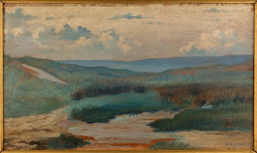 Alphonse Osbert - Une mare dans les dunes, le soir, Siouville - PPP3736 - Petit Palais