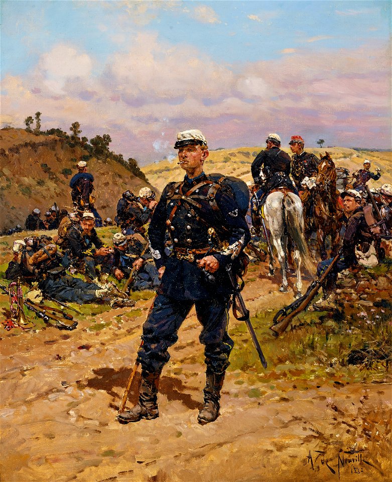 Alphonse de Neuville - Sergent major de chasseur à pied
