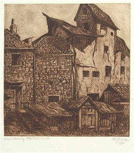 Aloys Wach Altes Braunau am Inn 1934