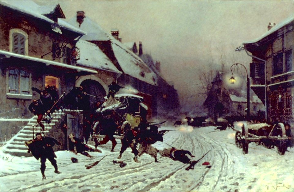 Alphonse de Neuville - The Attack at Dawn - Walters 3740
