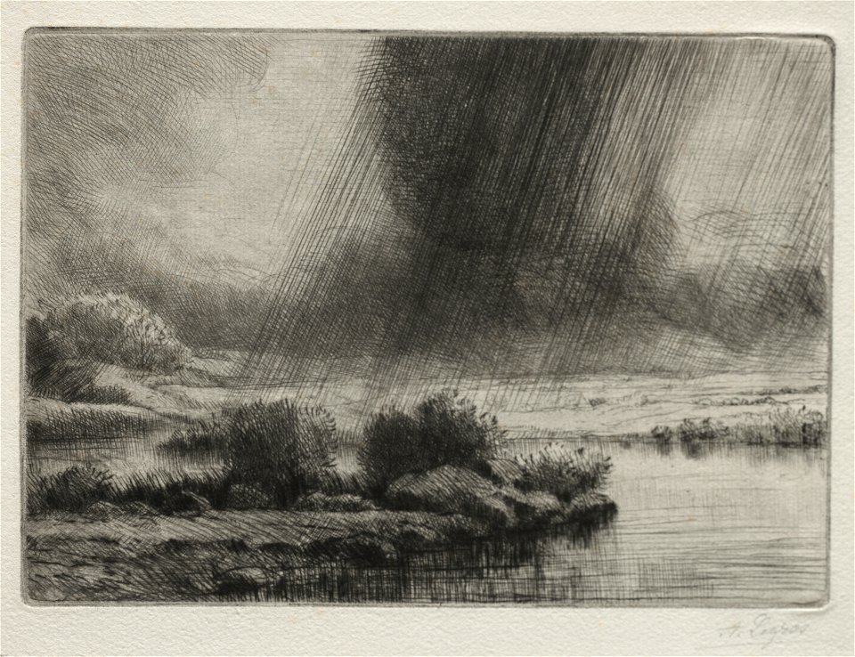 Alphonse Legros (French, 1837-1911) - A Storm - 1945.294 - Cleveland Museum of Art