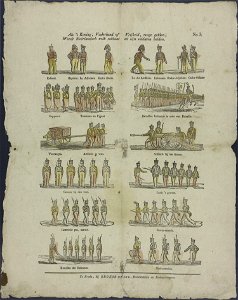 Als 't koning, vaderland of vrijheid, moge gelden, wordt Neêrlands volk soldaat en zijn soldaten helden-Catchpenny print-Borms 0356