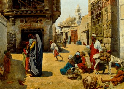 Alphons Leopold Mielich - Straßenbild in Kairo - 3671 - Belvedere