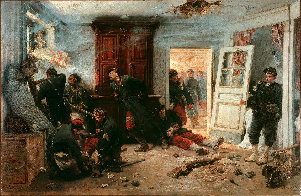 Alphonse-Marie-Adolphe de Neuville - Les dernières cartouches (1873)