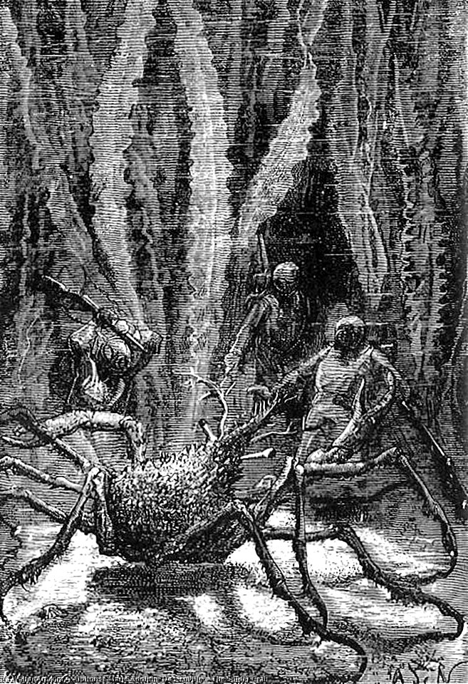 Alphonse-Marie-Adolphe-De-Neuville-The-Spider-Crab