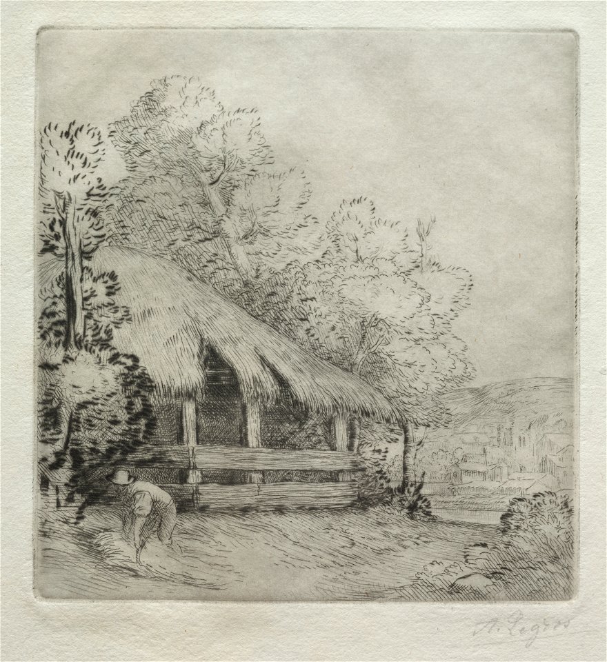 Alphonse Legros (French, 1837-1911) - The Little Shed (Le Petit Hangar) - 1924.812 - Cleveland Museum of Art