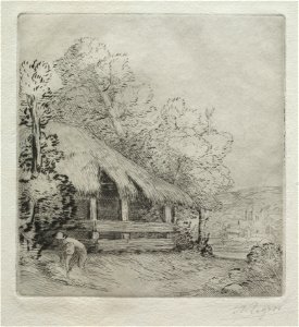 Alphonse Legros (French, 1837-1911) - The Little Shed (Le Petit Hangar) - 1924.812 - Cleveland Museum of Art