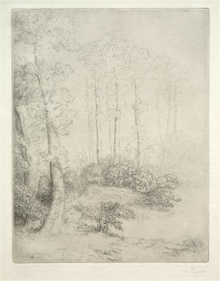 Alphonse Legros (French, 1837-1911) - Edge of the Water (Au Bord de L'Eau) - 1920.579 - Cleveland Museum of Art