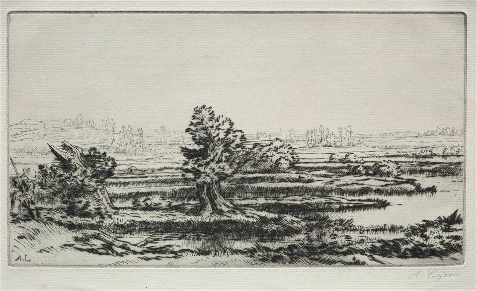 Alphonse Legros (French, 1837-1911) - Landscape - 1945.328 - Cleveland Museum of Art
