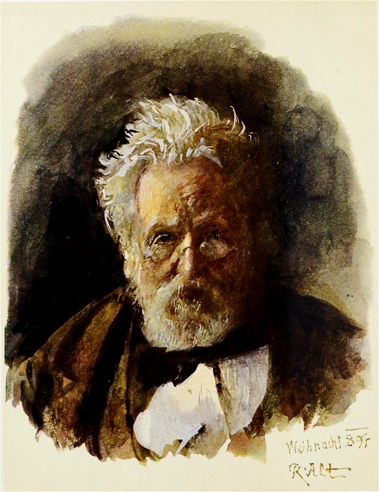 Alt, Rudolf von - Selbstporträt 1895