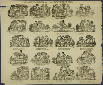 Als gij o lieve jeugd! uw lessen hebt geleerd-Catchpenny print-PRENT 0081