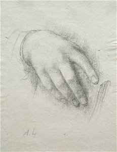 Alphonse Legros (French, 1837-1911) - The Hand of Nora E. Legros - 1945.318 - Cleveland Museum of Art