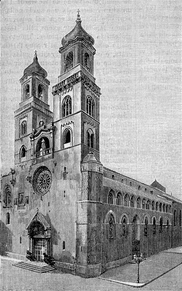 Altamura - Cattedrale (xilografia) - Free Stock Illustrations 