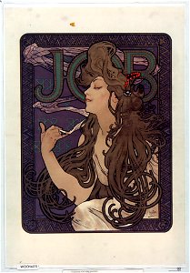 Alphonse Mucha - Advertisment for Job cigarettes, 1896