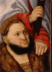 Altarpiece of the Virgin, or so-called Princes' Altarpiece (left wing) (DE AGGD 7a FR020 1993 Detail-001)